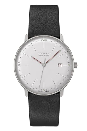 JUNGHANS max Bill Herren-Funkuhr Mega Solar Bauhaus 59/2326.02 im Sale