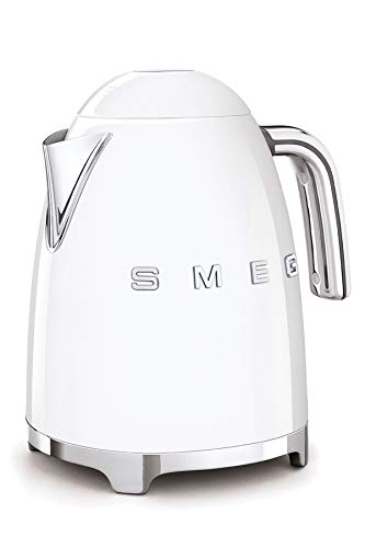 Smeg Elektrischer Wasserkocher KLF03WHEU, Edelstahl, 1.7 liters, Weiß im Sale