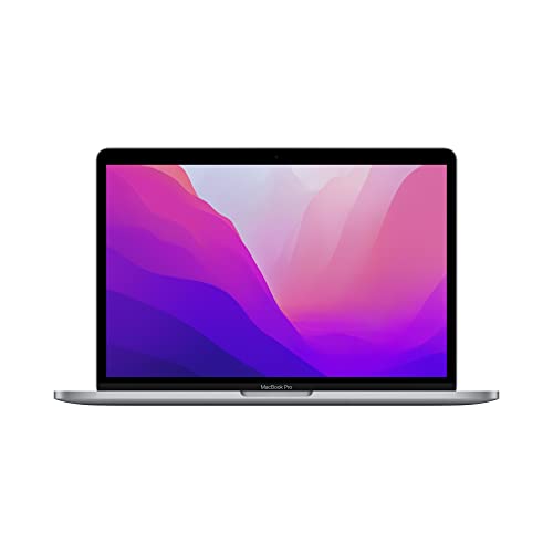 Apple 2022 MacBook Pro Laptop mit M2 Chip: 13 Retina Display, 8GB RAM, 512 GB SSD Speicher, Touch Bar, beleuchtete Tastatur, FaceTime HD Kamera. Kompatibel mit iPhone/iPad; Space Grau