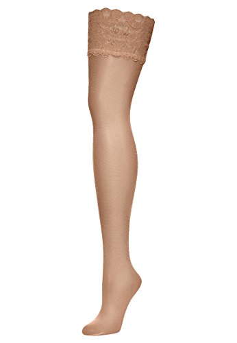 Wolford Damen Satin Touch 20 Stay-Up Strumpfhose, 20 DEN, Beige (Gobi 4365), Medium im Sale