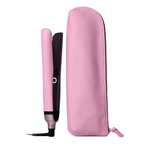 ghd Platinum+ Limited Edition — Hitzebeständiger Haarglätter und Clutch in Glyzinienrosa im Sale