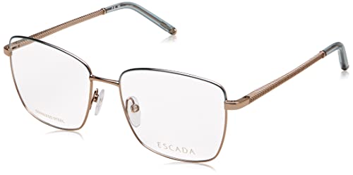 Escada Damen Gafas de Vista Sonnenbrille, Glänzendes Kamelbraun mit farbigen Teilen, 55/16/135 im Sale