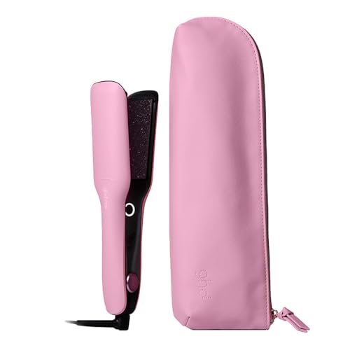 ghd Max Limited Edition — Haarglätter mit breiter Klinge und hitzebeständigem Beutel in Glyzinienrosa im Sale