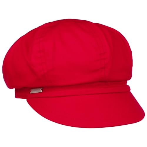 Seeberger Azalee Ballonmütze Damencap Newsboy-Mütze Balloncap Baumwollcap Sommercap (One Size - rot) im Sale