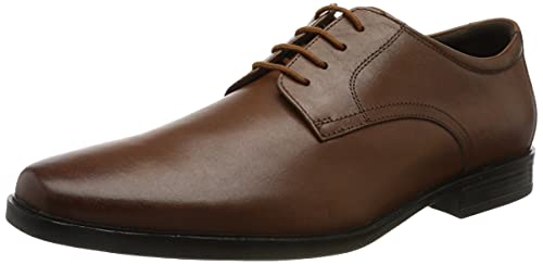 Clarks Herren Howard Walk Oxford-Schuh, Dunkelbraunes Leder, EU im Sale