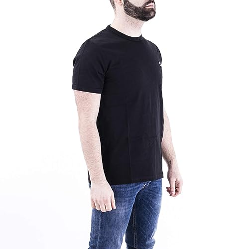 T-SHIRT GIROCOLLO UOMO FRED PERRY BLACK im Sale