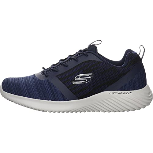 Skechers Herren Bounder Sneaker, Navy Mesh Pu Trim, 41 EU im Sale