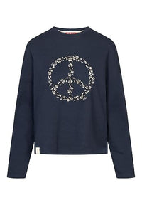 Thumbnail for derbe - Damen Sweatshirt - Peace - Navy - im Sale