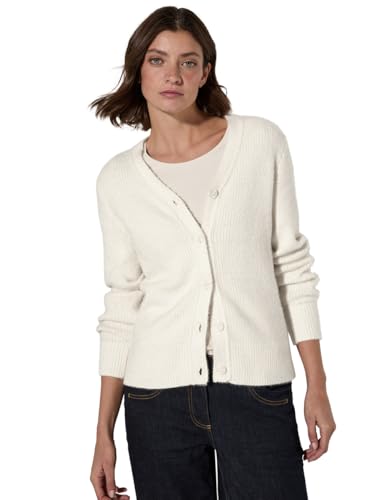 CECIL Damen B253813 EOS_Featheryarn Cardigan, Birch White,  EU im Sale