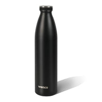 Thumbnail for Edelstahl Trinkflasche wenco schwarz - 1000ml - Perfekt für Kinder, BPA-Frei, Auslaufsicher, Kohlensäure geeignet - Kleine Thermosflasche für Sprudel, Sport, Schule, Fitness