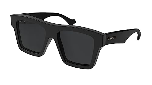 GUCCI Mens GG0962S Sunglasses, Black-Black-Grey, 55 im Sale