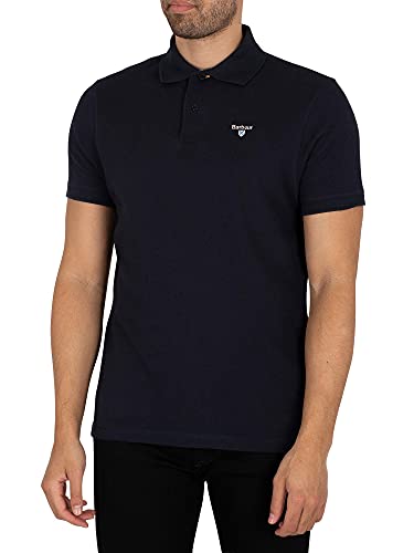 Barbour Herren Tartan Pique Poloshirt, Blau, 3 im Sale