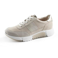 Thumbnail for Paul Green Damen SUPER Soft Sneaker mit Wechselfußbett, Frauen Low-Top Sneaker,Wechselfußbett,schnürschuhe,schnürer,Beige (Ivory/Biscuit),37.5 EU / 4.5 UK im Sale