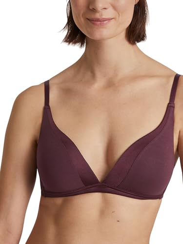 CALIDA Cate Triangel-Soft-BH mit Schale Damen, verstellbare Träger, mit Satinblende, bügellos im Sale