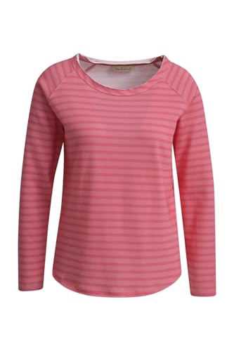 SMITH & SOUL Basic Sweat Raglan Striped in Rosa, im Sale