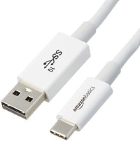 Thumbnail for Amazon Basics Schnelllade-Adapterkabel, USB-C auf USB-A-3.1 (Gen. 2), 10 GBit/s Highspeed, USB-IF-zertifiziert, für Apple iPhone 15, iPad, Samsung Galaxy, Tablets, Laptops, 90 cm, weiß