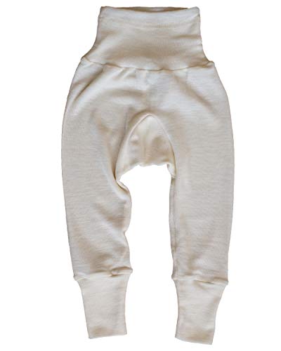 Cosilana, Baby Nabelbundhose/Hose, 70% Wolle, 30% Seide (Natur, 62-68) im Sale