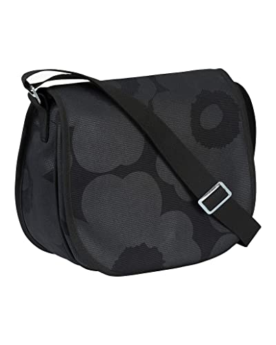 MARIMEKKO Unisex-Erwachsene Gewachste Baumwolltasche, Schwarz im Sale