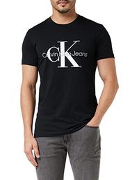 Thumbnail for Calvin Klein Herren T-Shirt Kurzarm Core Monologo Slim Fit, Schwarz (Ck Black), XL im Sale