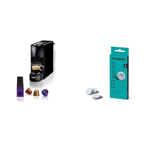 NESPRESSO Krups XN1108 Essenza Mini Kaffeekapselmaschine & Siemens Reinigungstabletten TZ80001A, 10 Stück im Sale