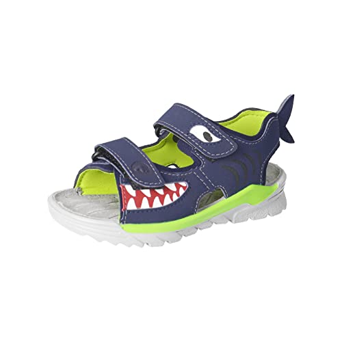 RICOSTA Jungen Sandalen Shark,Kinderschuhe,WMS:Mittel,waschbar,Strandschuhe,Outdoorsandalen,Halbschuhe,Kids,Nautic/Ozean (170),26 EU im Sale