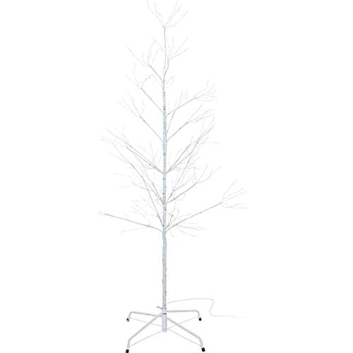 Gärtner Pötschke Micro-LED-Baum Snow Light, klein, 150 cm, Metall, weiß