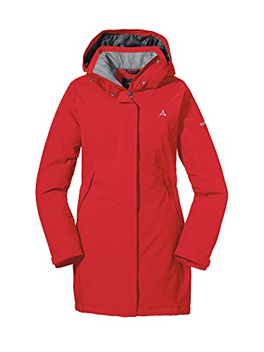 Schöffel Damen Insulated Jacket Bastianisee L, funktionale Winterjacke mit abnehmbarer Kapuze, wasserdichte und windabweisende Outdoor Jacke mit 4-Wege-Stretch, toreador, 40 im Sale