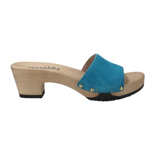 Softclox Sandalette Kelly, Rauleder, Blau, Damen im Sale