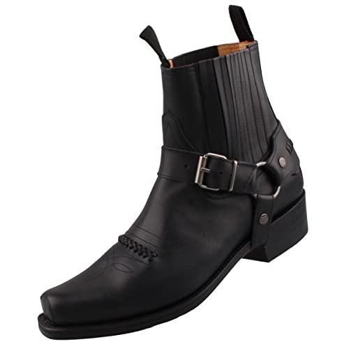 Sendra Biker Stiefelette 6445 Schwarz, Schuhgröße:EUR 45 im Sale