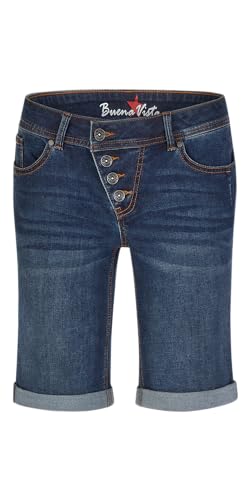 Buena Vista Damen Jeansshorts Malibu-Short Stretch Denim im Sale