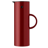 Thumbnail for Stelton Isolierkanne EM77 - Doppelwandige Isolierkanne für heiße/kalte Getränke - Tee- & Kaffeekanne mit Glaseinsatz, Magnetverschluss, Schraubdeckel, Vintage-Design - 1 Liter, Stahl