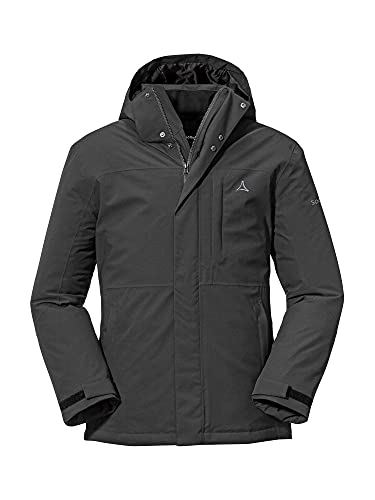 Schöffel Herren Insulated Jacket Bastianisee M, funktionale Winterjacke mit abnehmbarer Kapuze, wasserdichte und windabweisende Outdoor Jacke aus 4-Wege-Stretch, black, 46 im Sale