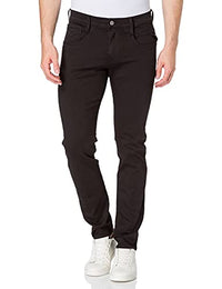 Thumbnail for Replay Herren Jeans Anbass Slim-Fit Hyperflex Colour X-Lite mit Stretch, Black 040 (Schwarz), 32W / 32 im Sale