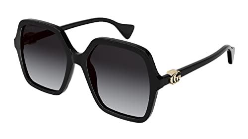 GUCCI Womens GG1072S Sunglasses, Black-Black-Grey, 56 im Sale