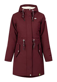 Thumbnail for Schmuddelwedda Damen Winterparka, Weinrot, M im Sale