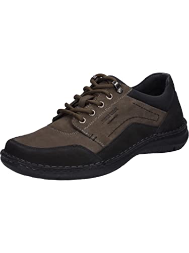 Josef Seibel Herren Low-Top Sneaker Anvers 98,Weite K (Extra weit),Wechselfußbett,Sportschuhe,Freizeitschuhe,Grau (Asphalt-Kombi),41 EU im Sale