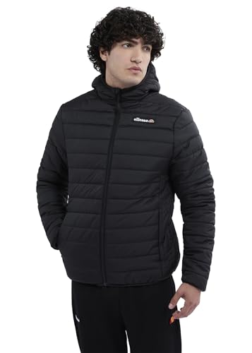 ellesse Herren Ladruns Padded Jacket Jacke, Schwarz, im Sale