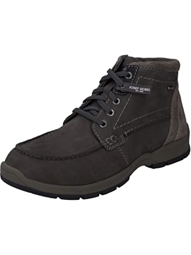 Josef Seibel Herren Schnürstiefel Lenny 50,Weite K (Extra weit),Wechselfußbett,wasserdicht,Winterschuhe,Grau (Granit-Kombi),41 EU im Sale