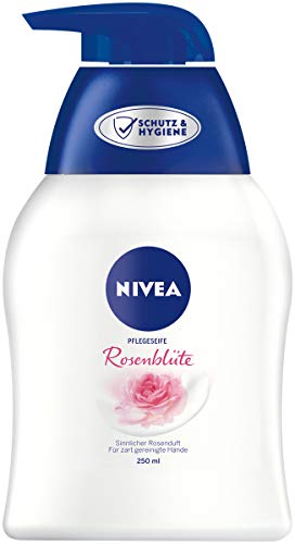 NIVEA Pflegeseife Rosenblüte (250ml), pflegende Flüssigseife für spürbar weiche, geschmeidige Hände, pH-hautfreundliche Handseife mit Rosenblüten-Duft im Sale