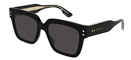 GUCCI Mens GG1084S Sunglasses, Black-Black-Grey, 54 im Sale