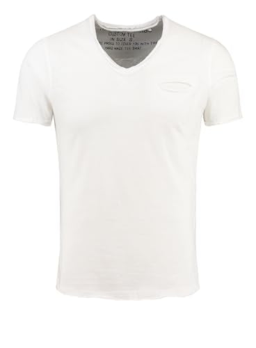 KEY LARGO Herren SODA New v-Neck T-Shirt, White (1000), im Sale