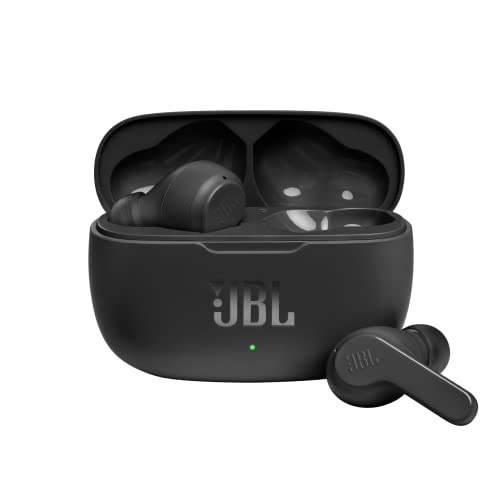 JBL Wave 200 TWS True-Wireless In-Ear Bluetooth-Kopfhörer in Schwarz – Kabellose Ohrhörer mit integriertem Mikrofon – Musik Streaming bis zu 20 Stunden – Inkl. Ladecase im Sale