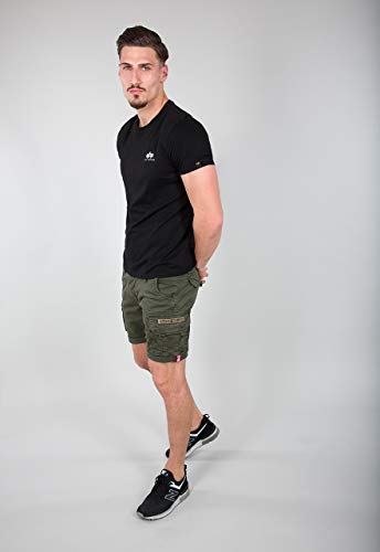 Alpha Industries Herren Crew Short Für Cargos, Schwarz, 32 EU im Sale