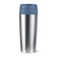 Thumbnail for Emsa Travel Mug Eco Isolierbecher, 0,36 l, Comfort-Schraubverschluss, Quick-Press, Öko-Design, 100% dicht, hält Getränke 4h warm und 8h kühl, 360°-Rundum-Trinköffnung, Edelstahl/Blau, N2024100 im Sale