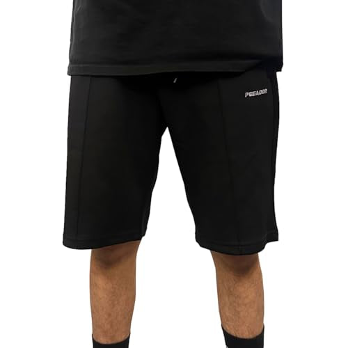 Pegador Herren Track Shorts Tripp Logo Wide Black im Sale