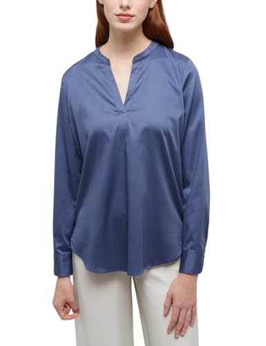 ETERNA Damen Satin Shirt Loose FIT 1/1 Indigo 48_D_1/1 im Sale