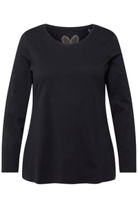 Thumbnail for Ulla Popken Damen Langarm-shirt, Blauschwarz, 50-52 EU im Sale