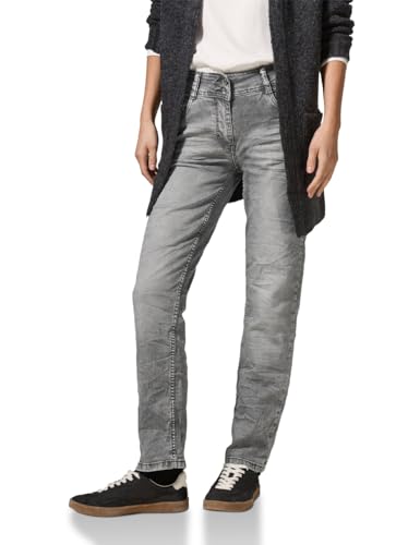 CECIL Damen B378277 Jeans Im Slim Fit, Light Grey Stone Wash, 30W / 30L EU im Sale