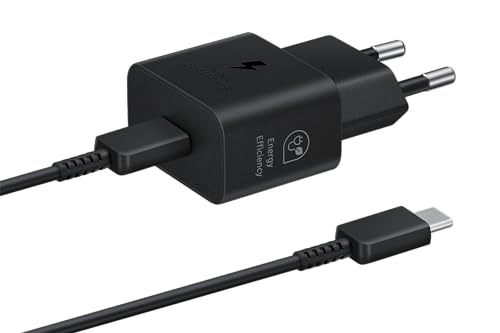 Samsung Schnellladeadapter, Energieeffizientes Ladegerät mit USB-C Datenkabel, 25 Watt, Schwarz, EP-T2510 im Sale