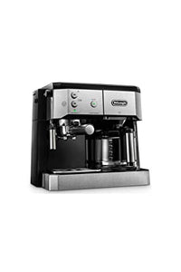 Thumbnail for De'Longhi Kombikaffeemaschine BCO 421.S – Kaffeemaschine mit Espresso-Siebträger und Filterkaffee-Funktion inkl. Milchaufschäumdüse, Glaskanne & Wasserfilter-System, 1 l, Edelstahl/Schwarz, single im Sale